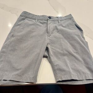 Boys RVCA Light Gray Flat-Front Casual Shorts